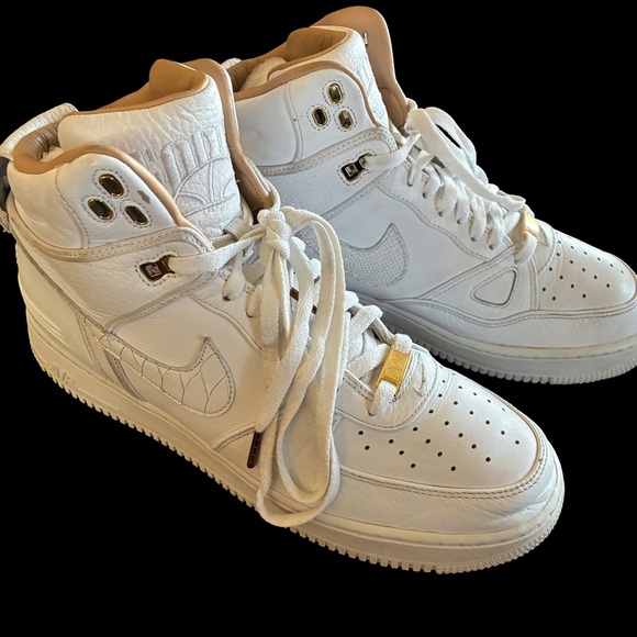 Nike Air Force 1 High Just Don AF100 Size 11 White Croc Swoosh - Picture 3 of 10